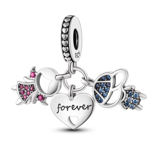 Boy and Girl Charm
